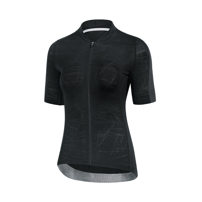 Santic Milo dame sykkeltrøye – Pro Fit, pustende & reflekterende Santic Cycling Women's Short Jersey