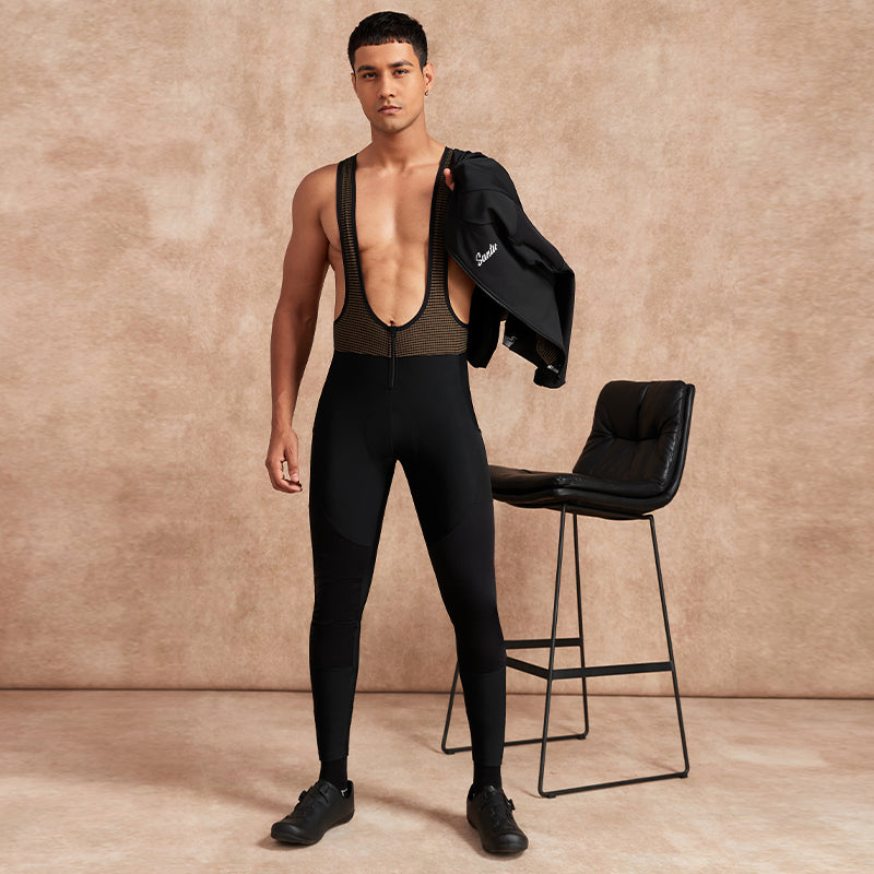Santic Jichuan herre Bib Tights – Pro Fit, polstret med ZENITH 3X GOLD SAT Santic Cycling Men's Bib Shorts