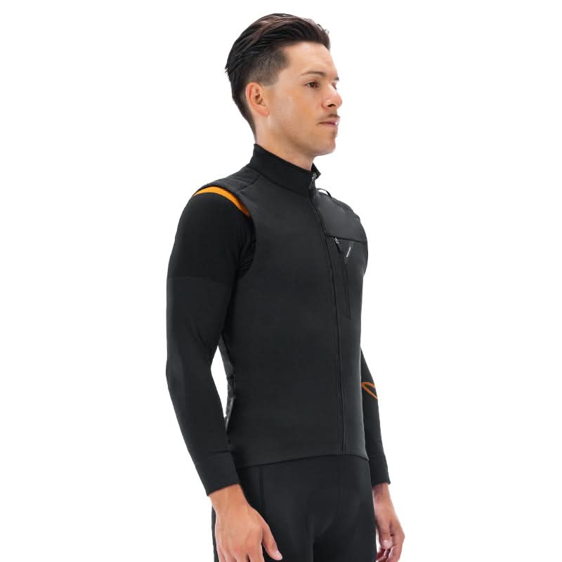 Santic Lacock – vindtett fleecevest | Lett & isolert pro‑fit sykkelvest santiccycling