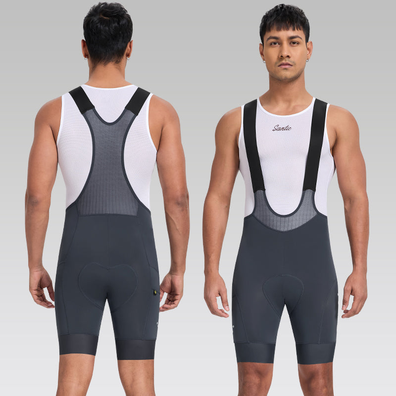 Santic Sparta Sykkelbukse Herre – Ergonomisk Bib Shorts for Langtur Santic Cycling Men's Bib Tights