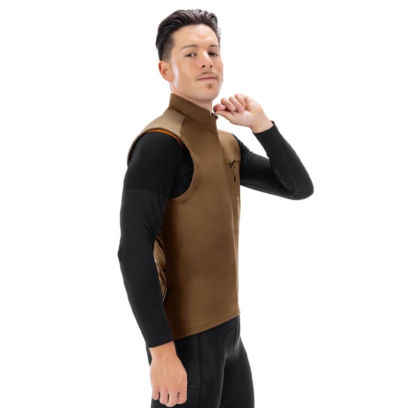 Santic Lacock – vindtett fleecevest | Lett & isolert pro‑fit sykkelvest santiccycling