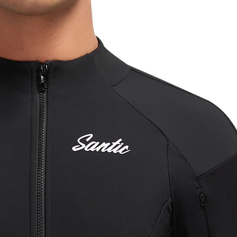 Santic Mochen herre sykkeljakke – vinter | Pro Fit | -2°C til 8°C | vindbeskyttende Santic Cycling Mens Jacket