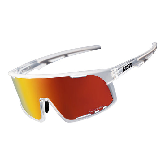 Santic QY Elite Sykkelbriller – Aerodynamiske sportsbriller med lysjustering og antidugg Gear & Grin