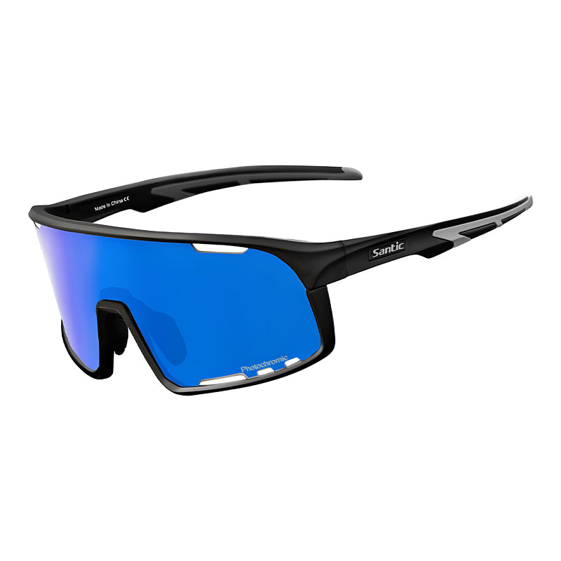 Santic QY Elite Sykkelbriller – Aerodynamiske sportsbriller med lysjustering og antidugg Gear & Grin
