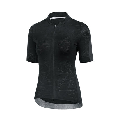 Santic Milo dame sykkeltrøye – Pro Fit, pustende & reflekterende Santic Cycling Women's Short Jersey