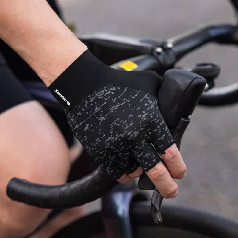 Santic Byron Integrated Reflective Gloves santiccycling