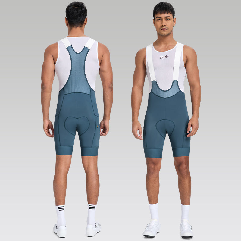 Santic Sparta Sykkelbukse Herre – Ergonomisk Bib Shorts for Langtur Santic Cycling Men's Bib Tights