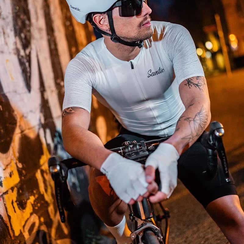 Santic Byron Integrated Reflective Gloves santiccycling
