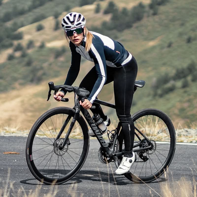 Santic Cannes vinter sykkelbukse Dame, varm og komfortabel pro fit bib tights