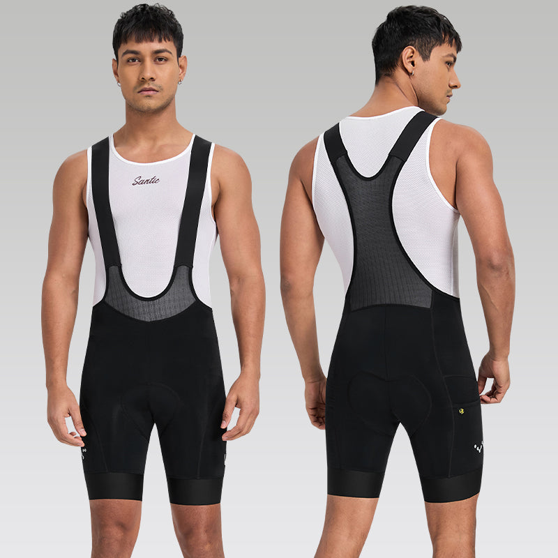 Santic Sparta Sykkelbukse Herre – Ergonomisk Bib Shorts for Langtur Santic Cycling Men's Bib Tights