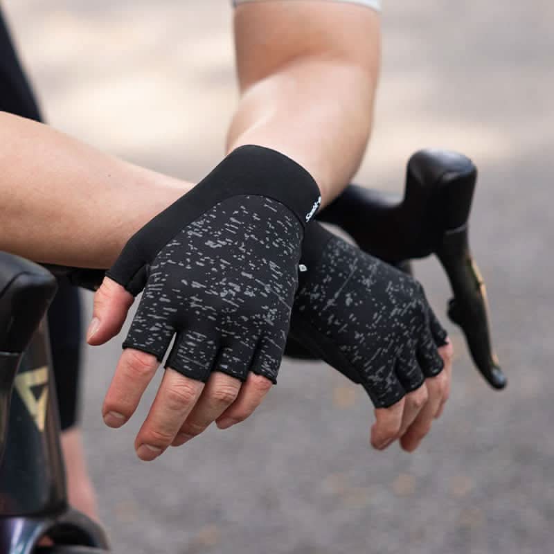 Santic Byron Integrated Reflective Gloves santiccycling