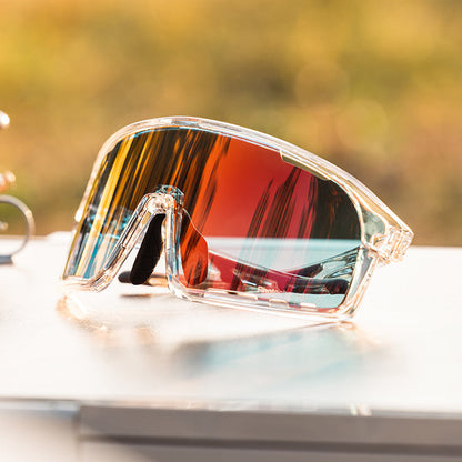 Santic QY Elite Sykkelbriller – Aerodynamiske sportsbriller med lysjustering og antidugg Gear & Grin