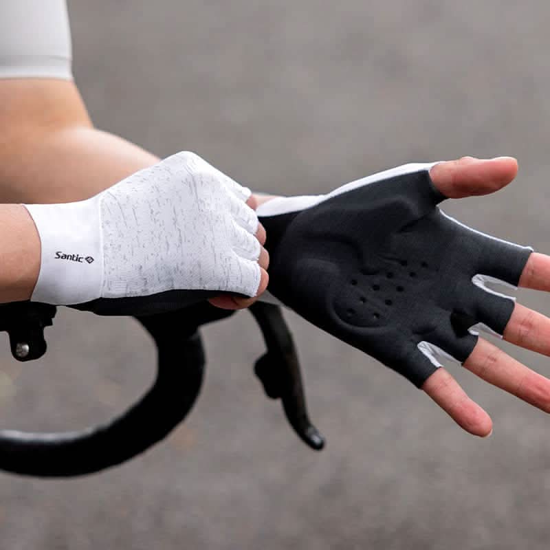 Santic Byron Integrated Reflective Gloves santiccycling