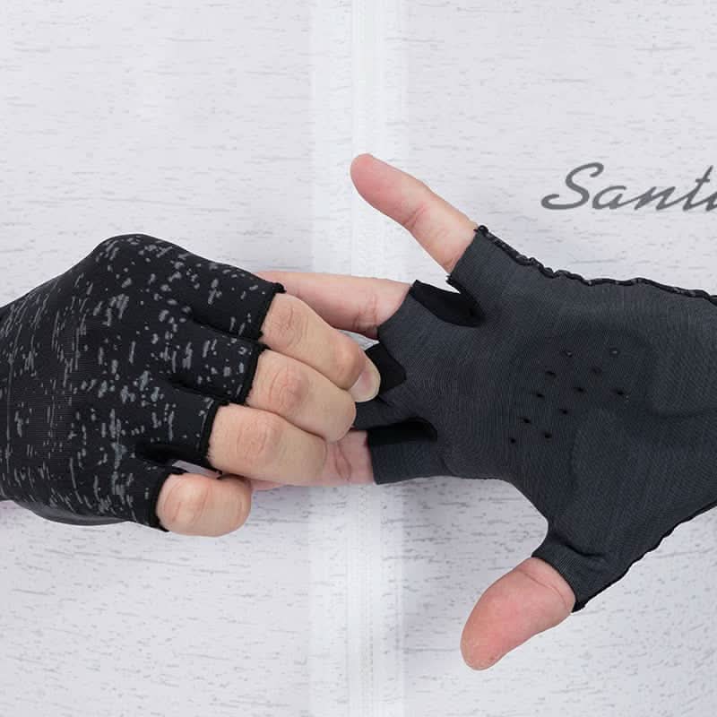 Santic Byron Integrated Reflective Gloves santiccycling
