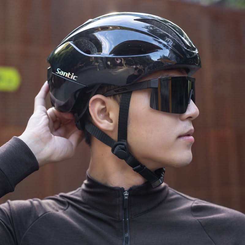 Santic YZ Sykkelhjelm med Baklys – Sykle Tryggere, Smartere og Raskere Santic Cycling Unisex Riding Accessories