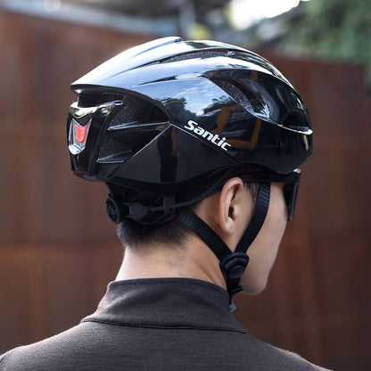 Santic YZ Sykkelhjelm med Baklys – Sykle Tryggere, Smartere og Raskere Santic Cycling Unisex Riding Accessories